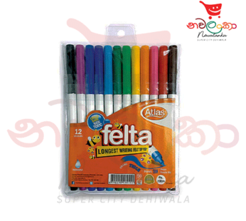 Atlas Felta Pens 12 Colours