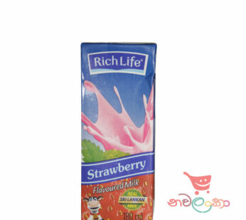 Rich Life Strawberry Flavored Milk 180ml