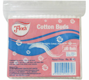 Flora Cotton Buds 100 Tips Polythene Packet