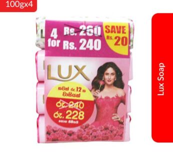 Lux Soap 100g x4   Save 20/-
