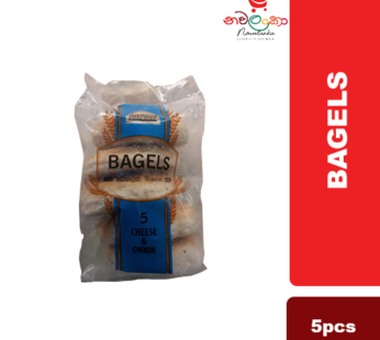 Pizza Oven Cheese & Onion Bagels 5 Pcs