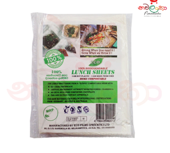 Eco Films Compostable Lunch Sheets 50 Sheets