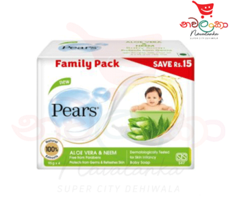 Pears Soap Aloe Vera & Neem Family Pack 95gx4