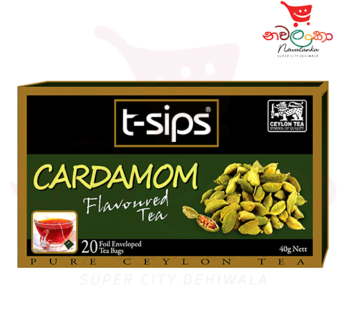 T-sips Cardamom Flavoured Tea – 40g (20bags)
