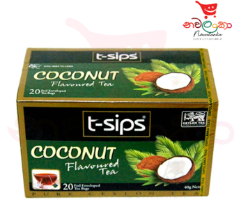 T-sips Coconut Flavoured Tea – 40g (20bags)