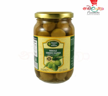 Virginia Green Olives Whole G/J 360g